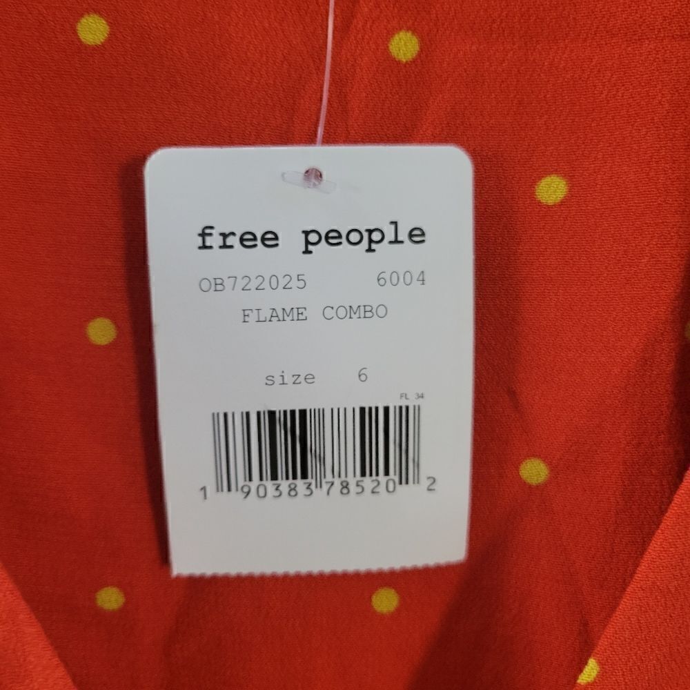 Free People polka dot dress size 6 NEW - Picture 5 of 13